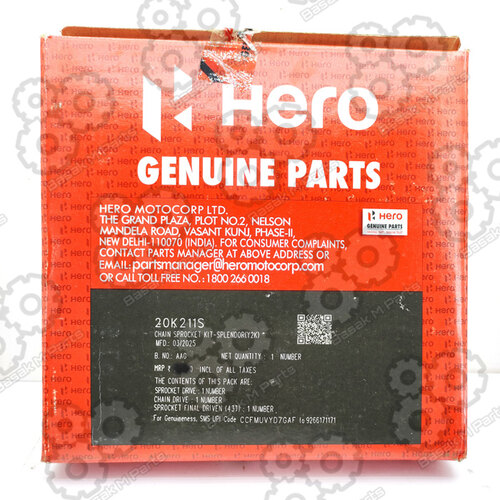 CHAIN SPROCKET KIT SPLENDOR (Y2K) HERO